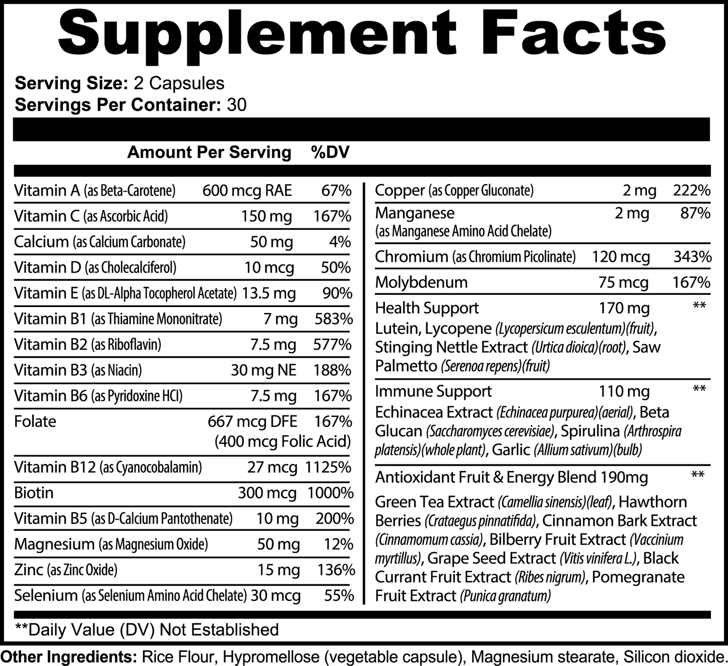 Complete Fighter Multivitamin