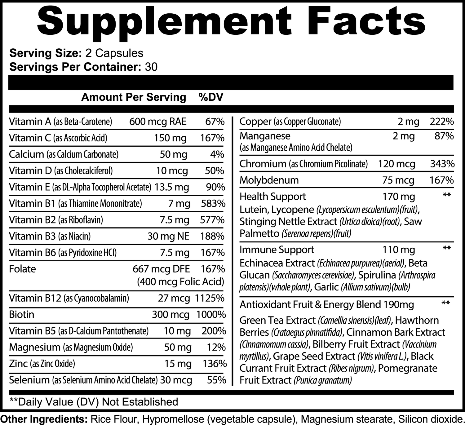 Complete Fighter Multivitamin